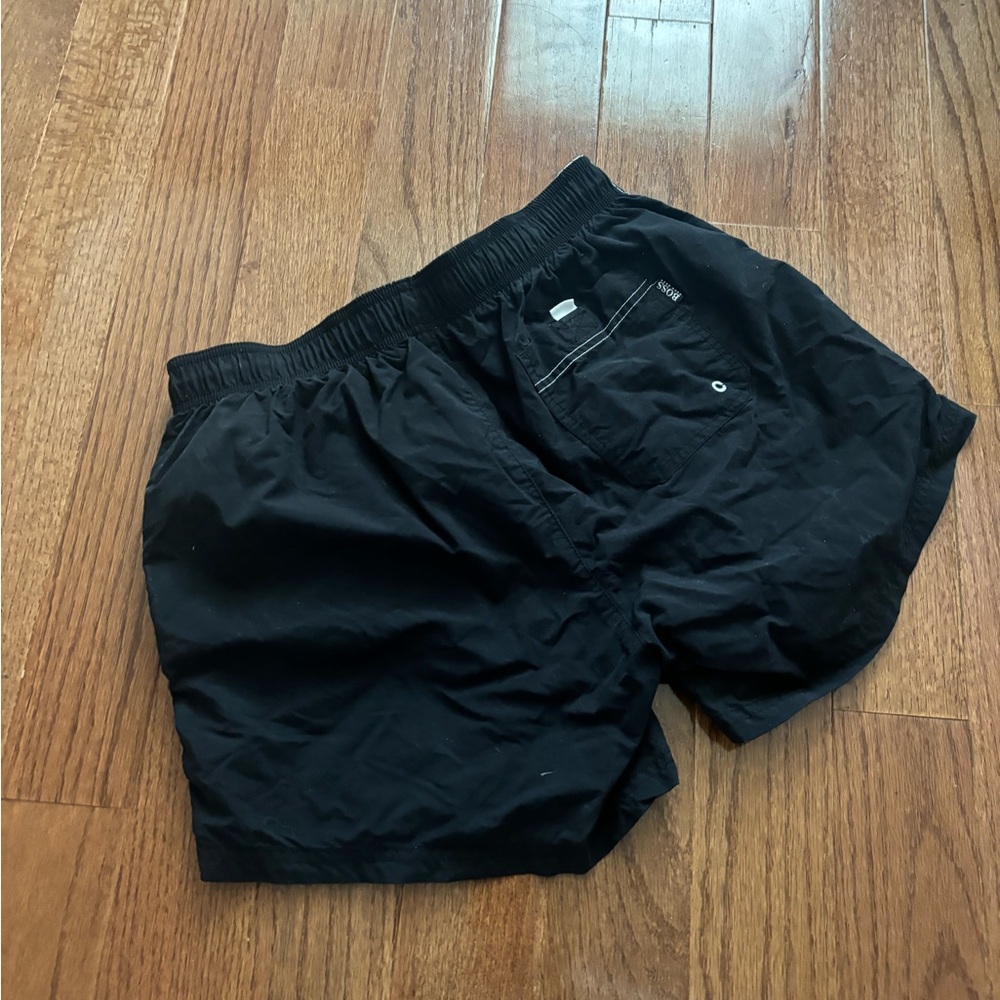 Men’s Hugo Boss black swim shorts - medium - Picture 5 of 8